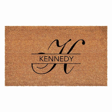 Calloway Mills Personalized Door Mat, Black, Natural, 36 in W x 72 in L 111133672